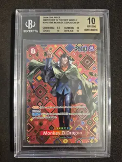 One Piece, Monkey D. Dragon, SP OP07-015 SR Alt Art, Beckett BGS 10, EN - Image 1