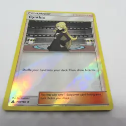 Pokemon CYNTHIA Reverse Holo Trainer Supporter Sun & Moon - Ultra Prism 119/156 - Image 2