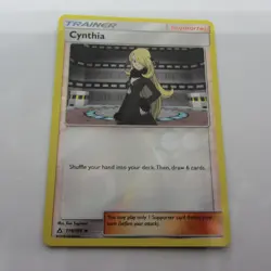Pokemon CYNTHIA Reverse Holo Trainer Supporter Sun & Moon - Ultra Prism 119/156 - Image 3