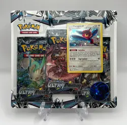 (403148) Pokemon Sun & Moon Ultra Prism Porygon-Z 3-Pack Blister Factory Sealed - Image 1