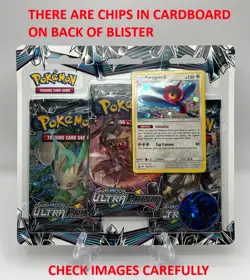 (403148) Pokemon Sun & Moon Ultra Prism Porygon-Z 3-Pack Blister Factory Sealed - Image 2