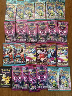 25 Pokemon TCG Cards Booster Pack Lot SEALED Korean Japanese English Packs - Image 1