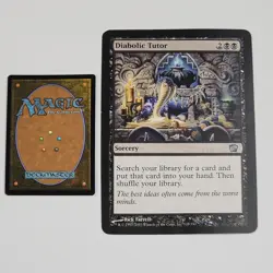 Diabolic Tutor Magic: 8th Edition Oversize Box Topper Card 2003 NM Vintage MTG - Image 1