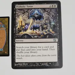 Diabolic Tutor Magic: 8th Edition Oversize Box Topper Card 2003 NM Vintage MTG - Image 2