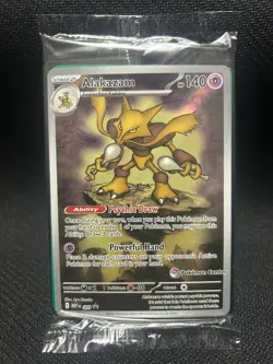 Alakazam 009 Pokemon Center Stamped Black Star Promo Mega Evolution SEALED - Image 1