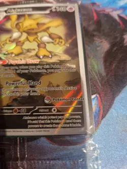 Alakazam 009 Pokemon Center Stamped Black Star Promo Mega Evolution SEALED - Image 3