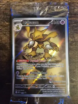 Alakazam - 009 - Pokemon Center Stamped Black Star Promo Mega Evolution SEALED - Image 1