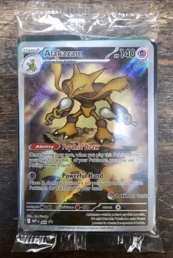 Alakazam - 009 - Pokemon Center Stamped Black Star Promo Mega Evolution SEALED - Image 2