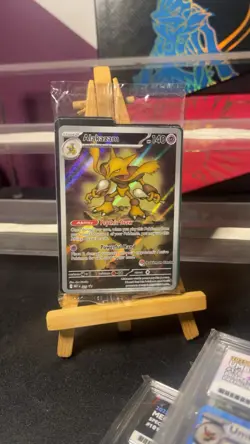 Pokemon Center Mega Evolution MEP 009 Alakazam Promo Card Stamped Sealed English - Image 1