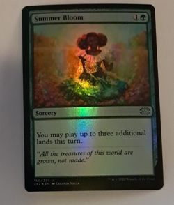Summer Bloom FOIL NM MTG Double Masters 2022 Magic Gathering 2X2 - Image 1
