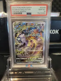 MEWTWO VSTAR 2023 POKEMON SWSH CROWN ZENITH GALARIAN GALLERY GG44 PSA 10 Q0646 - Image 1