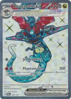 NM-Mint Dragapult ex - 200/167 - Ultra Rare Pokemon Twilight Masquerade - Image 1