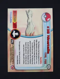 Ninetails #38 1999 Topps Pokemon TV Foil - Image 3