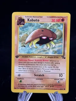 Kabuto #50 1st Edition Fossil 1999 Pokemon LP / Light Play 🦖 🦴 - Image 1
