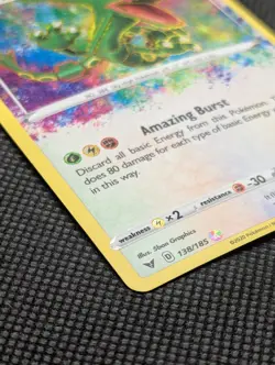 Rayquaza 138/185 2020 Pokemon TCG Vivid Voltage Amazing Rare Holo - Image 3