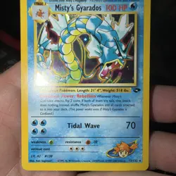 Pokemon TCG Misty's Gyarados Holo Rare Gym Challenge 13/132 Unlimited Edition NM - Image 1
