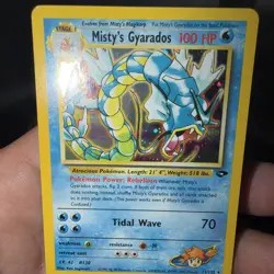 Pokemon TCG Misty's Gyarados Holo Rare Gym Challenge 13/132 Unlimited Edition NM - Image 2