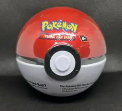 Pokemon Poke Ball Tin 3x Booster Packs & 1 coin Factory Sealed NEW - Image 1