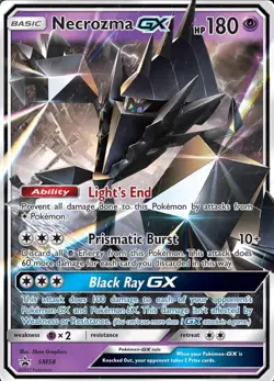 Necrozma GX SM58 Sun & Moon Pokemon Black Star Promo - Image 1
