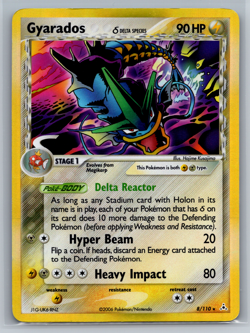 GYARADOS DELTA SPECIES HOLO FOIL 8/110 EX HOLON PHANTOMS POKEMON ENGLISH LP - Image 1