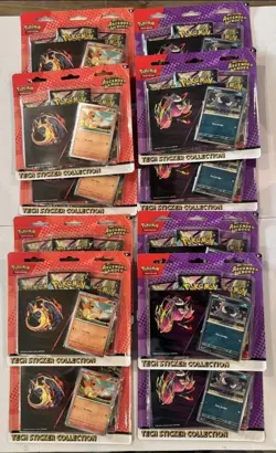 Pokemon Ascended Heroes Tech Sticker Collection 6x6 Set Of 12 Full Box In Hand - Image 2
