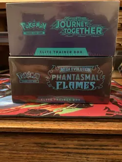 Pokemon Mega Evolution Phantasmal Flames + Journey Elite Trainer Box ETB Sealed - Image 2