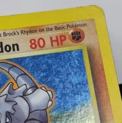 Pokemon Vintage EN Brock's Rhydon Gym Heroes Holo Rare #002/132 MP-HP (see descr - Image 2