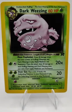 Pokemon Vintage EN Dark Weezing Team Rocket Set Holo Rare #014/082 LP-NM - Image 1