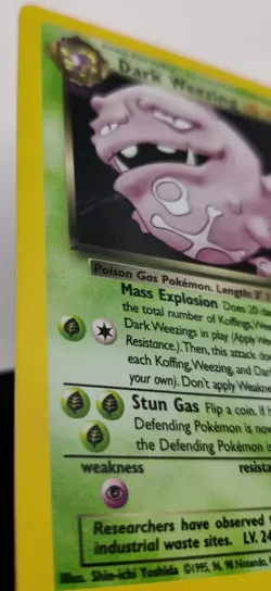 Pokemon Vintage EN Dark Weezing Team Rocket Set Holo Rare #014/082 LP-NM - Image 3
