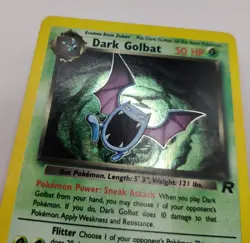 Pokemon Vintage EN Dark Golbat Team Rocket Set Holo Rare #007/082 LP (see Descri - Image 2