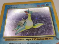 Pokemon EN Fossil Set Lapras Holo Rare 010/062 LP - Image 2