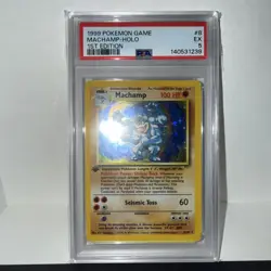 1999 POKEMON GAME #8 MACHAMP-HOLO 1ST EDITION - PSA 5 - Image 2