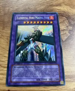 Yu-Gi-Oh! TCG Elemental Hero Magma Neos TAEV-EN043 Secret Rare 1st Edition - Image 2