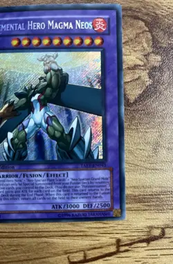 Yu-Gi-Oh! TCG Elemental Hero Magma Neos TAEV-EN043 Secret Rare 1st Edition - Image 4