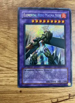 Yu-Gi-Oh! TCG Elemental Hero Magma Neos TAEV-EN043 Secret Rare 1st Edition - Image 5