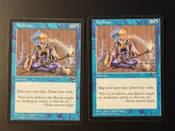 MTG - Meditate - Tempest - Multiple Available - NM (Magic: The Gathering) - Image 2