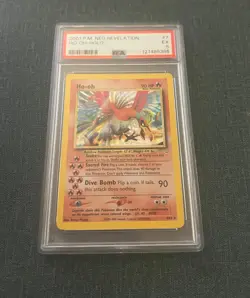 PSA 6 (EX) - Ho-oh #7 Holo - 2001 Pokemon TCG Neo Revelation - Image 3