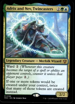 1x Adrix and Nev, Twincasters - Commander: Murders at Karlov Manor - NM - MTG - Image 1