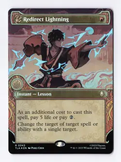 Redirect Lightning (Showcase) (Foil) 0343 (R) MTG Avatar: The Last Airbender TLA - Image 1