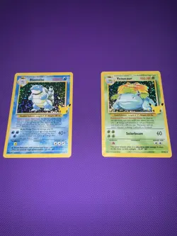 Pokemon 25th Celebrations Blastoise 2/102 & Venusaur 15/102 Holo Rare NM - Image 1