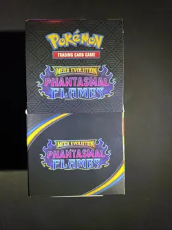Pokemon Tcg Mega Evolutions Phantasmal Flames Half Booster Box Display 18 Packs - Image 1