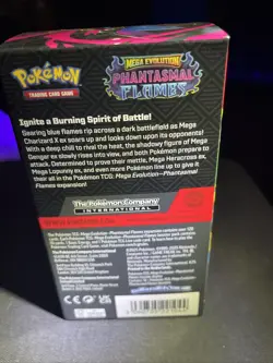 Pokemon Tcg Mega Evolutions Phantasmal Flames Half Booster Box Display 18 Packs - Image 5