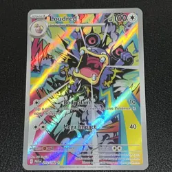 Pokemon TCG Loudred Paradox Rift 212/182 Holo Full Art Illustration Rare Card - Image 1