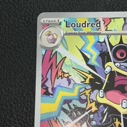 Pokemon TCG Loudred Paradox Rift 212/182 Holo Full Art Illustration Rare Card - Image 2