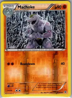 Machoke 45/111 Reverse Holo XY - Furious Fists - Pokemon Card - NM - Image 1