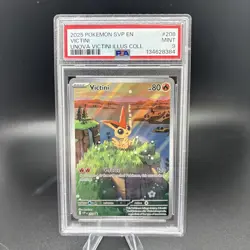 Pokemon Victini 208 Scarlet & Violet Promo Cards Holo PSA 9 MINT - Image 1