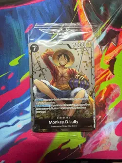 Monkey.D.Luffy (Tin Pack Set Vol. 2) P-075 One Piece Promotion Cards Foil SEALED - Image 1