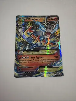 Pokemon 2015 Mega M Charizard EX 12/83 Holo Card XY Generations - Heavily Played - Image 1