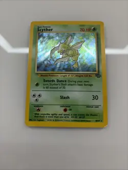 Vintage Pokemon TCG - 1999 Jungle Set - Scyther Holo Card 10/64 Rare - Image 1