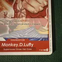 Monkey.D.Luffy (Promotion Pack 2022) P-001 One Piece Promotion Cards Pre errata - Image 5